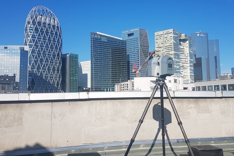 Scan pour un relevé à la Défense