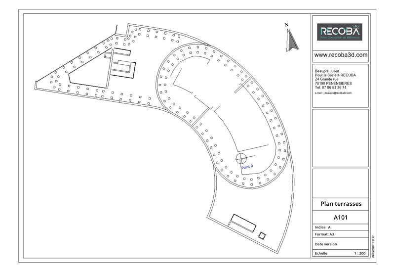 Plan 2D de terrasses