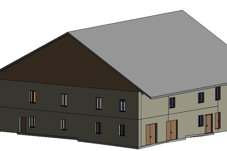 Modélisation 3D maison arc-sous-cicon