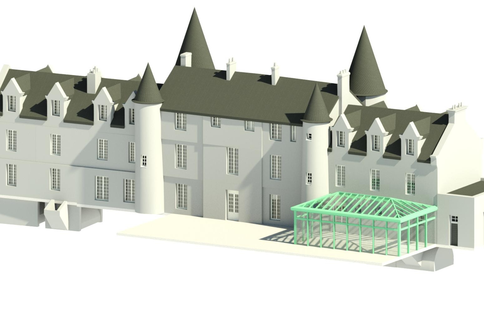 Modélisation 3d chateau