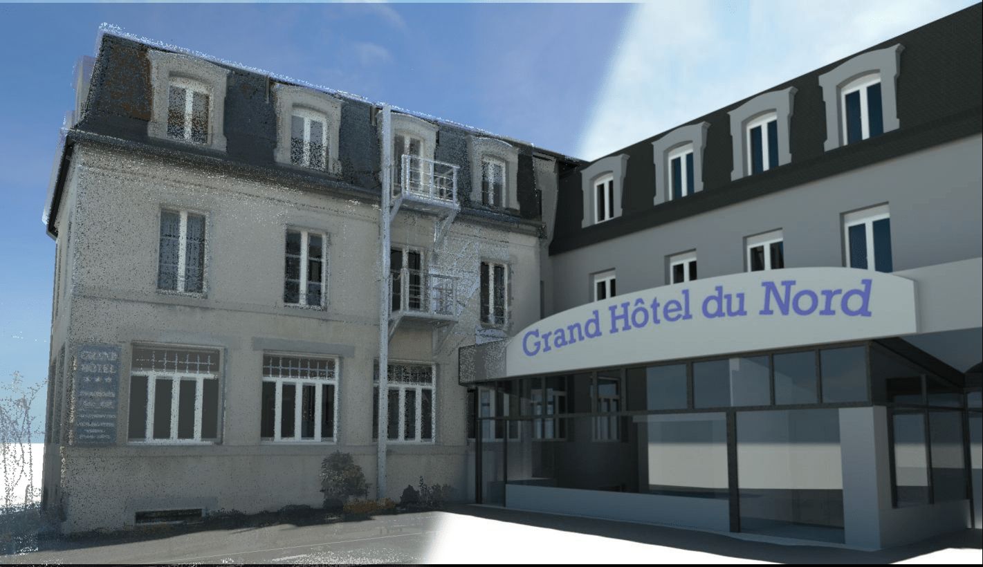 moitié ndp moitié plan 3D