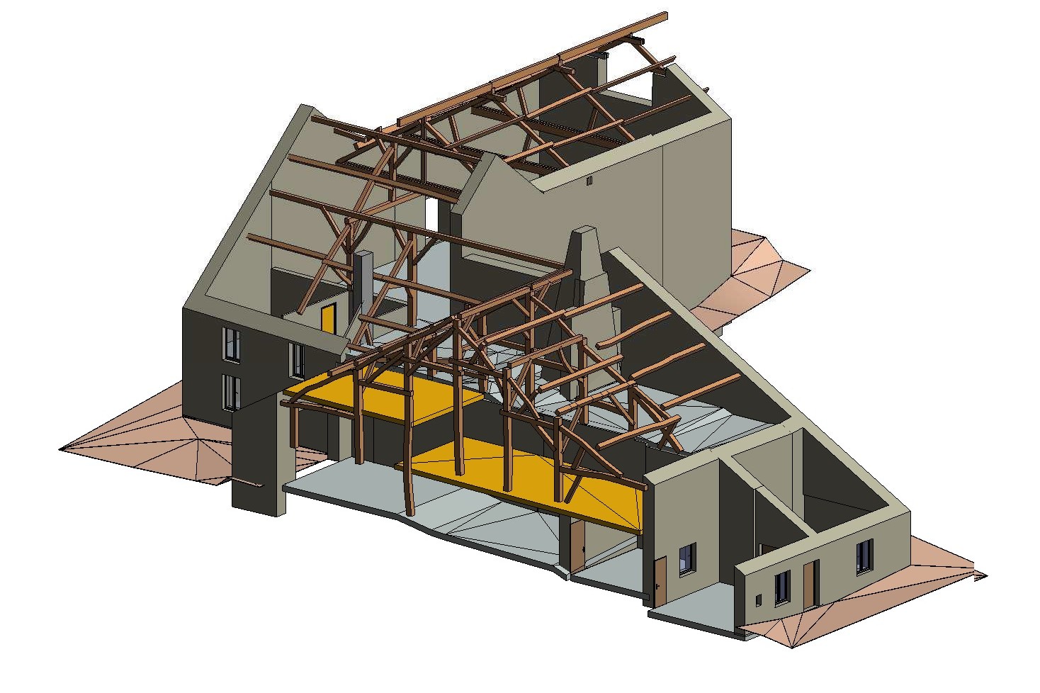 Modélisation 3d projet pouilley 2