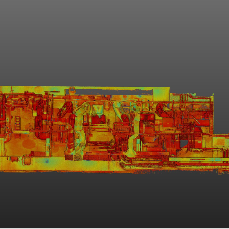 Scan 3D bâtiment chaufferie CFDT