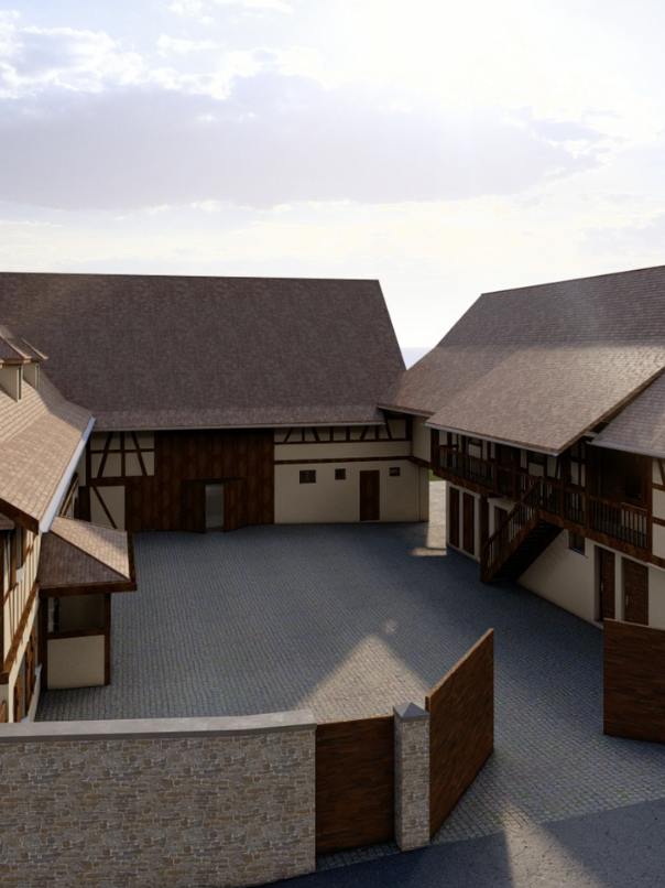 Modélisation 3D d'une ferme en alsace
